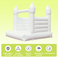 Château de saut blanc 3x3m château gonflable pour enfant tout blanc Mini maison de rebond pour mariage