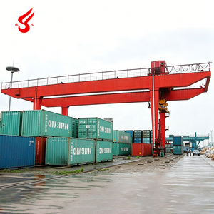 Grue portique sur rail 30T-50T pour empilage <span class=keywords><strong>de</strong></span> conteneurs, CE ISO, manutention <span class=keywords><strong>de</strong></span> marchandises <span class=keywords><strong>en</strong></span> entrepôt ferroviaire intérieur (ICD), commande à distance moteur et engrenages - Product Image 6