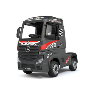 Actros-coche eléctrico de cuatro ruedas para niños, vehículo de carga con batería, Mercedes f nyk pez g p igazib l f nyk pez - Product Image 6
