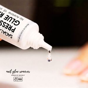 SAGALAGA Mini 10g Tube Dissolvant de Colle pour Faux Ongles en Gel Souple Dissolvant de Colle pour Ongles à Presser Logo Personnalisé - Product Image 1