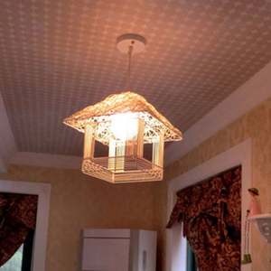 Candelabro cálido para casa pequeña de ratán, candelabro para pasillo, cafetería, casa de té, candelabro de jardín con personalidad - Product Image 3