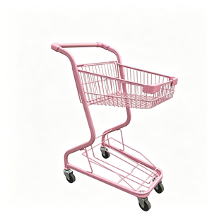Chariot de courses de supermarché 340L robuste avec roues silencieuses et grand panier en fil métallique, kit pour usage commercial en magasin - Product Image 4