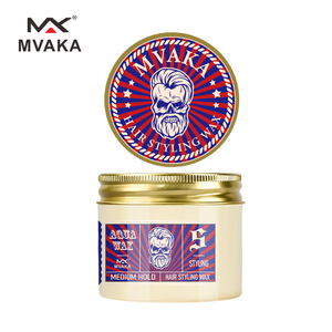 MVAKA 아쿠아 헤어 스타일링 왁스 강력 고정 크림 프라이빗 라벨 헤어 스타일링 왁스 유기농 엑스트라 홀드 펌 페이스트 남성용 - Product Image 4