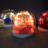Preserved Roses in <strong>Glass</strong> Dome <strong>Best</strong> <strong>Selling</strong> Eternal Long Lasting Preserved Rose <strong>Flower</strong> in <strong>Glass</strong> Cover Rose for Gift