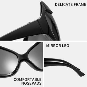 Attrapez vos yeux Y2K démon ombre cadre noir lunettes de <span class=keywords><strong>soleil</strong></span> Chic culte mode Style lunettes de <span class=keywords><strong>soleil</strong></span> UV400 oeil de chat ombre multicolore - Product Image 5