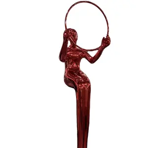 newly resin naked woman sculpture crafts home decor abstract art human body