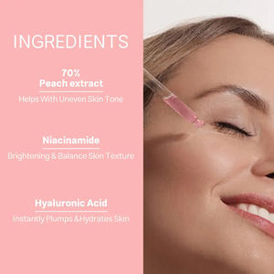 Set de Cuidado Facial Vegano, Libre de Crueldad Animal, Hidratante, con AHA, Vitamina C y Extracto de Durazno para una Piel Radiante, Marca Blanca OEM/ODM - Product Image 4