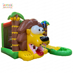 JOYRISE - Tobogán Acuático Inflable <span class=keywords><strong>de</strong></span> PVC <span class=keywords><strong>con</strong></span> Diseño <span class=keywords><strong>de</strong></span> León <span class=keywords><strong>de</strong></span> la Jungla, Piscina, Brincolín Comercial <span class=keywords><strong>con</strong></span> Capacidad para 500 kg y 3 Años <span class=keywords><strong>de</strong></span> Garantía para Niños - Product Image 5
