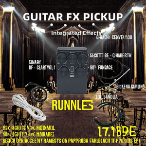 튜너 픽업 코러스 딜레이 리버브 효과 및 피에조 마이크가 내장된 트랜스어쿠스틱 기타, 내구성 좋은 플라스틱 소재 - Product Image 2