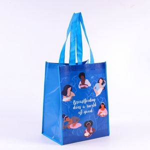 Bolsa Promocional Reciclable Reutilizable, Bolsa de Compras de Tela No Tejida, Bolsas de Supermercado de Polipropileno No Tejido con Logotipo Impreso Personalizado - Product Image 2