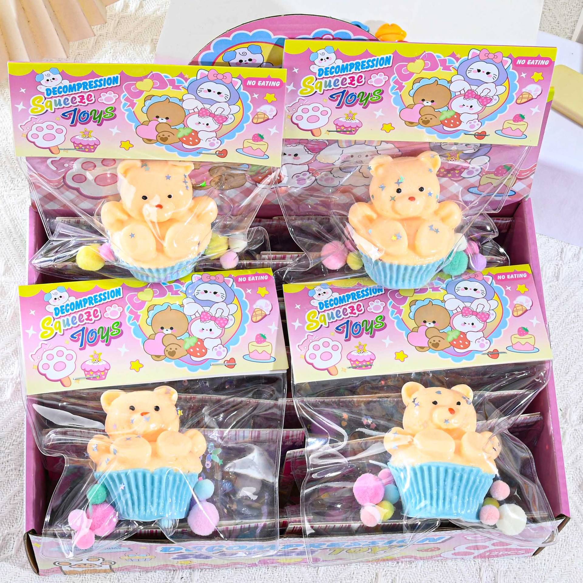 Gâteau bleu petit ours