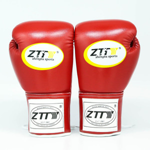 Guantes de Boxeo de Diseño Personalizado para Fitness y Gimnasio de Cuero PU para Combate y Entrenamiento con Cierre de Cordones Estilo Winning de Fábrica China - Product Image 3
