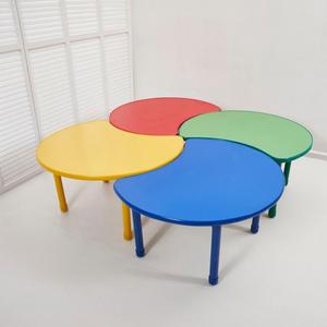 Commercio all'ingrosso colorato all'aperto per bambini parco giochi attrezzature in plastica scuola scrivania set tavolo per asi - Product Image 6