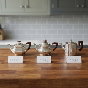 Vintage Silver Plated Teapot <b>Set</b> with Wooden Handles Antique Metal <b>Tea</b> <b>Pot</b> for Afternoon <b>Tea</b> teapot coffee <b>pot</b> <b>set</b> service - Product Image 2