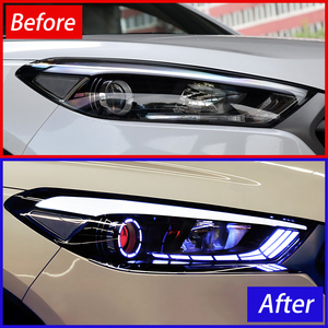 Fari Anteriori per <span class=keywords><strong>Hyundai</strong></span> Tucson 2015-2018, Gruppo Ottico LED con Stile Occhi Demoniaci, Lenti Proiettore, Accessori per Aggiornamento Auto - Product Image 2