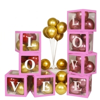 Boîtes à Ballons Populaires pour Décoration de Fête – Boîtes Transparentes Créatives pour Baby Shower – Cadeaux pour Bébé Garçon ou Fille – Vente en Gros et Personnalisation