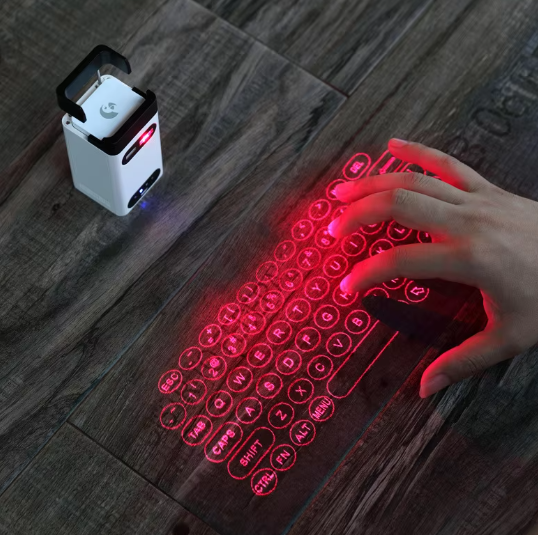 Droppshipping Smart for Bluetooth Projector Virtual Laser IR Keyboard NFC Phone Bracket Mini Projector for Laptop Power Bank