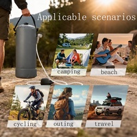 Sac de douche Yuanfeng, nouveau design, en PVC, avec pomme de douche, tuyau d'eau, pour le camping, utilisation en extérieur, sac étanche de stockage d'eau de 21,5 L
