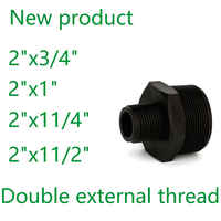 Adaptador de Conexión Roscado de Plástico para Manguera IBC, 2''X1'', para Riego y Plomería, con Certificación CE