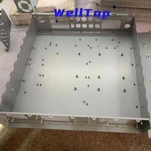 Châssis en alliage d'aluminium usiné CNC Welltop W2-SQFY70 avec dissipation thermique et fabrication de tôles par pulvérisation pour usine - Product Image 3