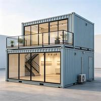 Maison conteneur préfabriquée RMY Y2, structure en acier haute résistance, conception modulaire, garantie 5 ans, atelier technique en ligne, parc
