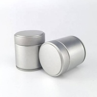 Boîte ronde personnalisée en fer blanc pour la nourriture pour les bonbons thé café poudre Matcha avec couvercle à vis