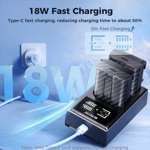 CE ROHS FCC En EL15C 2600mAh ชุดชาร์จแบตเตอรี่กล้องสำหรับกล้อง <span class=keywords><strong>Nikon</strong></span> Z8 Z6 <span class=keywords><strong>Z7</strong></span> Z62 Z63 Z5 SLR รองรับการชาร์จอย่างรวดเร็ว PD - Product Image 2