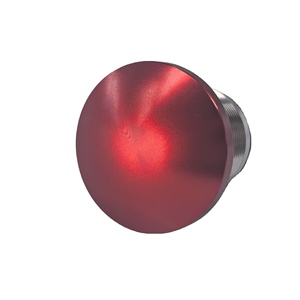 Interruptor de botón pulsador rojo tipo hongo de acero inoxidable 3A IP65 1NO1NC 220V LED metálico para control - Product Image 2