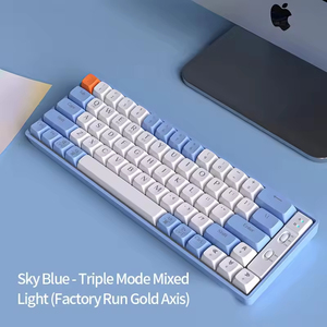 คีย์บอร์ดเกมมิ่งแบบกลไก LANGTU GK65 Tri-mode สำหรับเกมเมอร์ ผลิตจากโรงงานขายส่ง ออกแบบมาอย่างแม่นยำ - Product Image 3