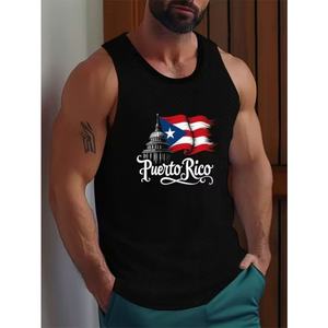 Débardeur de sport pour homme 100% Coton, style streetwear, été, design musculation, sans manches - Product Image 1