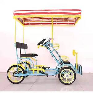 Cuatriciclo de cuatro ruedas con dosel para cicloturismo, tipo Surrey, de venta directa de fábrica - Product Image 2
