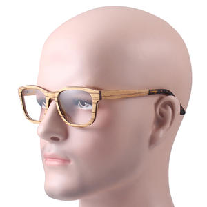 Monturas de Gafas Cuadradas de Madera Wenzhou 6020 con Lentes de AC, Montura de Madera Retro Cuadrilátera para Adultos, Otoño 2024 - Product Image 4