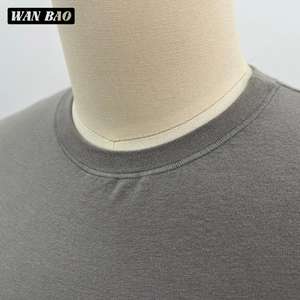 Camiseta Eshow TS-2503 al por Mayor, Antibolitas, para Mujer, Color Rosa Intenso, Manga Corta, Informal, Ropa Americana, Top Liso Teñido - Product Image 2