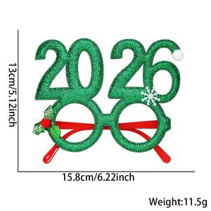 Lunettes décoratives accessoires 2026 Cosplay Costumes bandeau coloré noël à la mode fête lunettes pour la célébration du nouvel an - Product Image 2