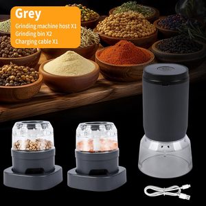 2026 New Rechargeable Spicy <b>Pepper</b> Mill Automatic Electric Salt and <b>Pepper</b> Mill <b>Grinder</b> Set with 2 - 6 Container - Product Image 5