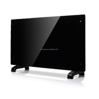 Opciones de programación diaria y semanal Calentador de panel eléctrico con pantalla LED de vidrio 220-240 V 50-60Hz. Calentador de panel de vidrio de convección