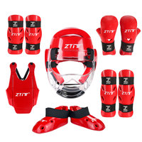 Gants de casque de Protection de poitrine NBR équipement de Protection du corps taekwondo Kit de Sparring Taekwondo