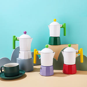 Amz Hew Factory, venta al por mayor, estufa de inducción de estilo italiano, <span class=keywords><strong>cafetera</strong></span> Espresso portátil de aluminio, <span class=keywords><strong>cafetera</strong></span> Moka Pot - Product Image 6