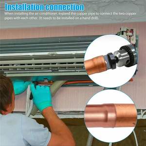 6 Buah 1/4, 3/8, 1/2, 5/8, 3/4 7/8 Inci Pipa Tembaga Expander Swaging Tube Flaring Tools Bit Kit - Product Image 2