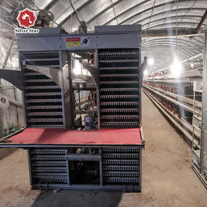 Sıcak satış yetiştiriciliği ekipmanları galvanizli otomatik H şeklinde katman tavuk kafesi - Product Image 5