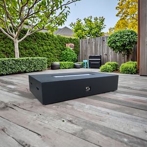 Black Charcoal Clay Chimenea Fire Pit Gas Fuel 10000BTU Heating Natural Ventilation Freestanding Outdoor Model Storage for Wood - Product Image 2