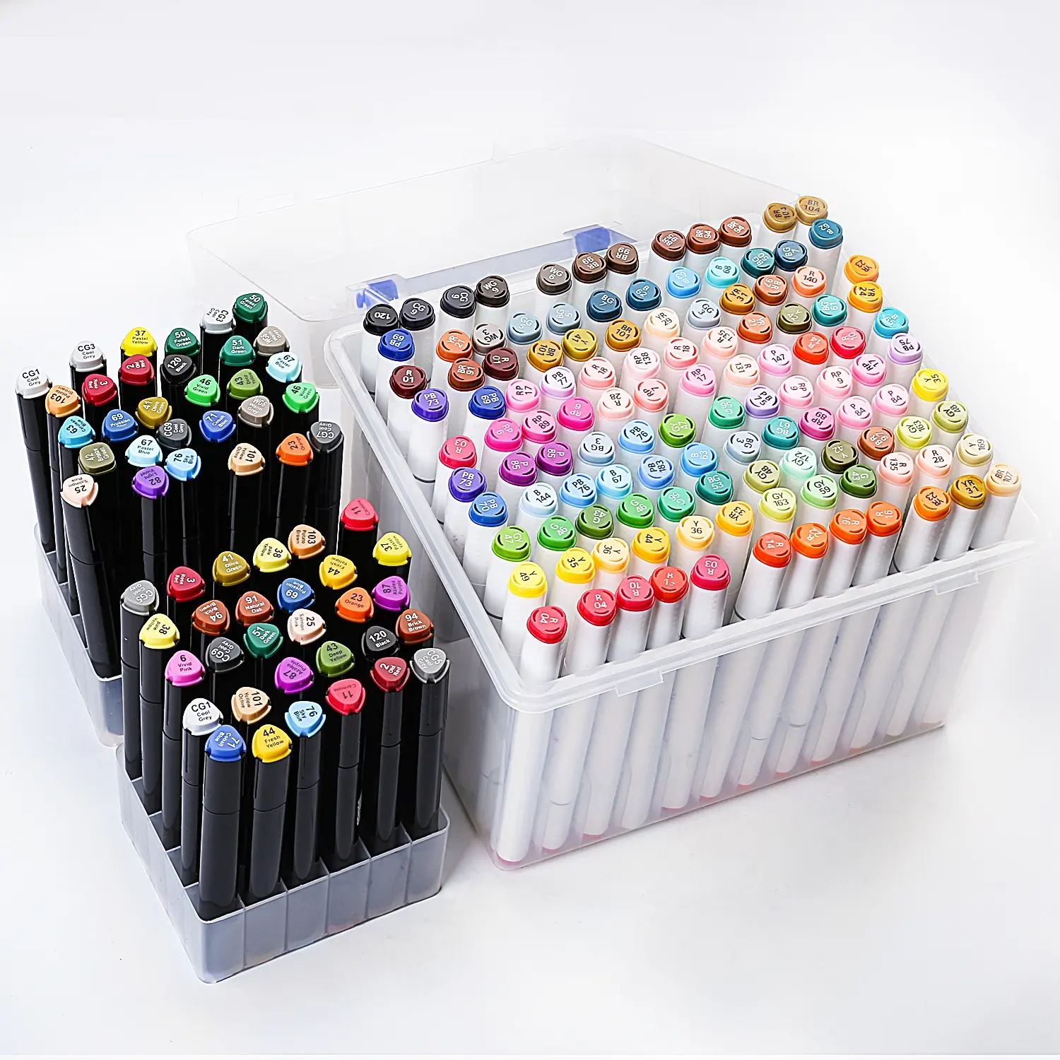 Touchfive — stylo marqueur de dessin en tissu, avec double pointes, pour peinture, à base d'eau, 120 couleurs