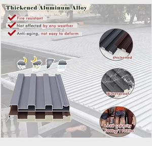 Tente de toiture en aluminium résistante aux intempéries avec abri de parking en <span class=keywords><strong>bois</strong></span> naturel - Product Image 3