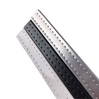 Profilé d'espacement en aluminium 14A, barre en aluminium argentée de style industriel, joint de porte, vis, accessoires pour fenêtres/portes en verre isolant