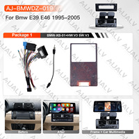 Autoradio Android Aijia avec écran tactile OLED de 12,3 pouces pour BMW E39 E46 1995-2005 LHD RHD, finition noire mate, kit d'installation stéréo