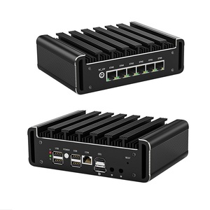Enrutador de firewall Intel 12th Gen N100 <span class=keywords><strong>DDR5</strong></span> NVMe 6X 2. 2 2,5G Mini <span class=keywords><strong>PC</strong></span> sin ventilador RJ45 COM pfSense OPNsense PVE Computadora industrial - Product Image 5