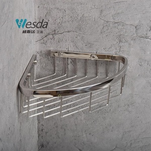 WESDA <span class=keywords><strong>Porte</strong></span>-<span class=keywords><strong>shampoing</strong></span> mural en acier inoxydable pour <span class=keywords><strong>baignoire</strong></span> Panier de douche d'angle Panier de rangement Étagères de salle de bain - Product Image 3