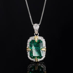 אירופאי היפ הופ אירופאי ואמריקאי אמריקאי-הופ מרובע בצבע זירקון תליון מותג מותאם אישית מיקרו משובץ - Product Image 5