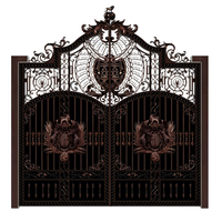 Conception de luxe de haute qualité et sûre Double dernière conception de porte principale Clôture Portes en treillis
