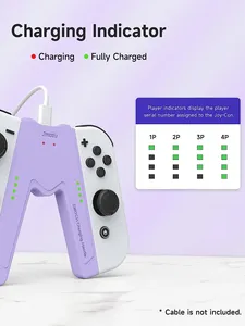 Impugnatura di ricarica Joy-Con per <span class=keywords><strong>Nintendo</strong></span> <span class=keywords><strong>Switch</strong></span> / <span class=keywords><strong>modello</strong></span> <span class=keywords><strong>OLED</strong></span>, gioca durante la ricarica, caricabatterie portatile a forma di V per controller Joy-Con <span class=keywords><strong>Switch</strong></span> - Product Image 3